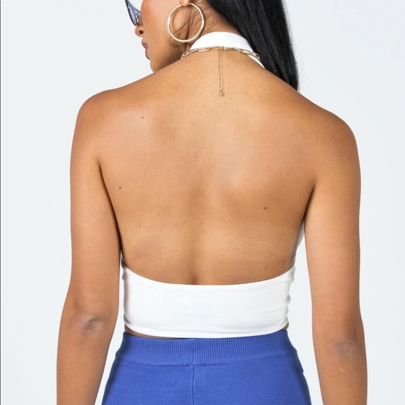 White Halter Top - Picture 4 of 4